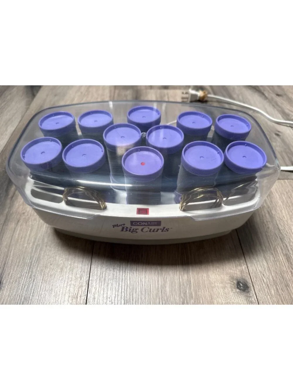 Conair Y2K More Big Curls Hairsetter With 12 Rollers & Clips Model CHV12P Purple